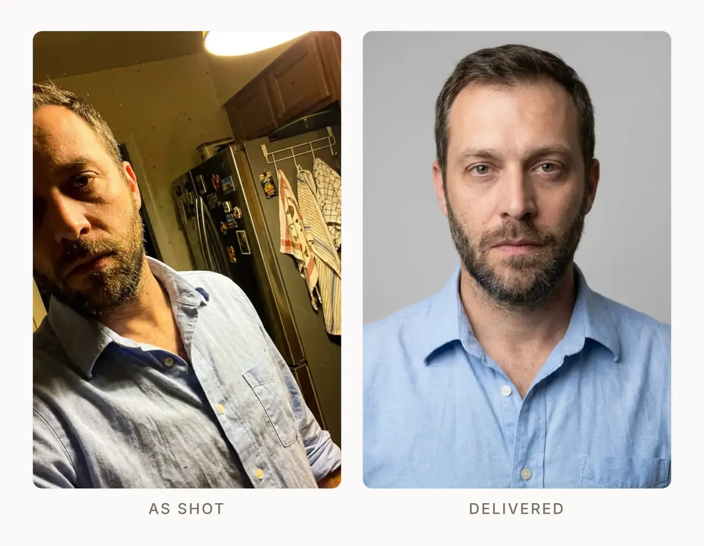 Photo retouching sample