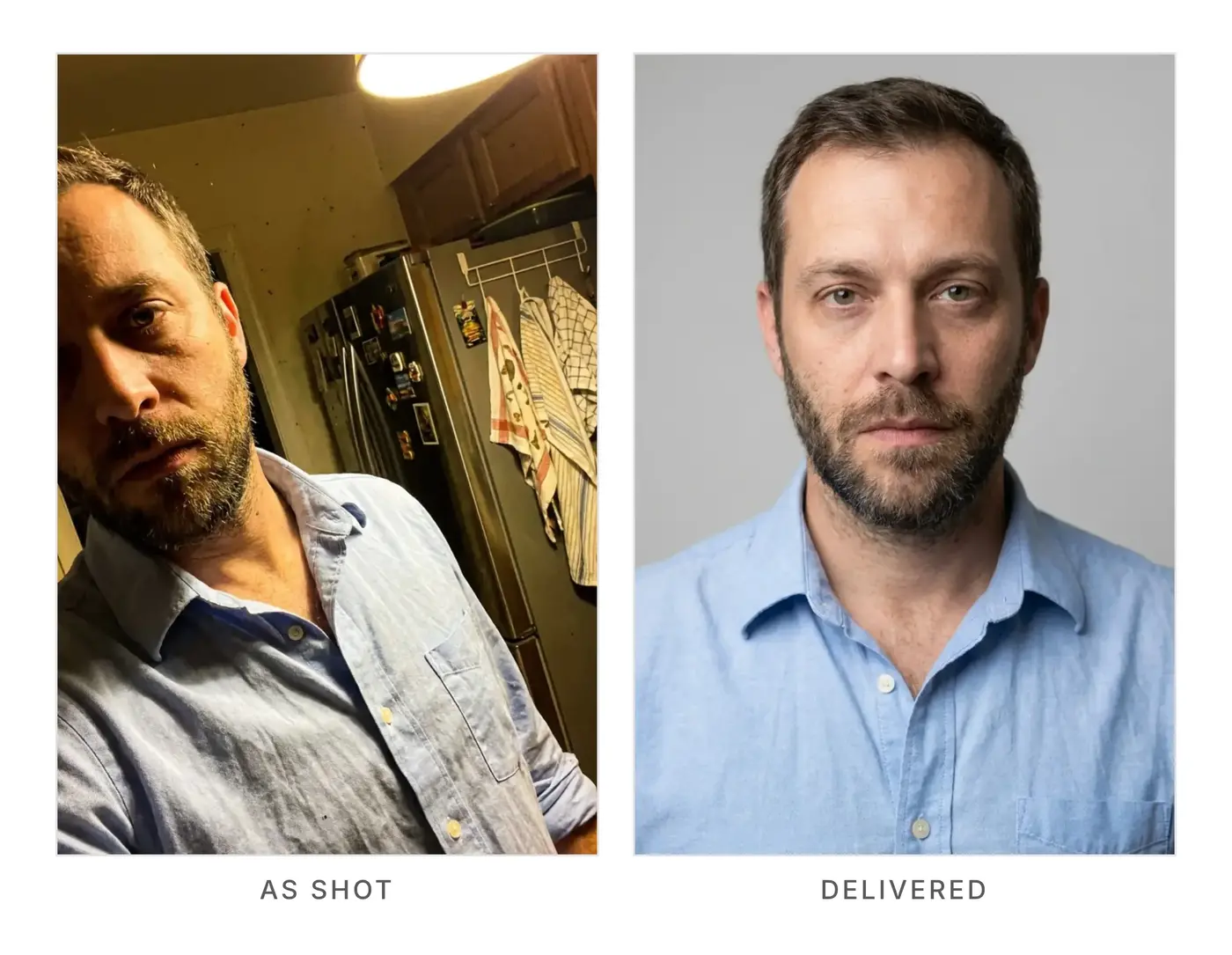 Photo retouching sample