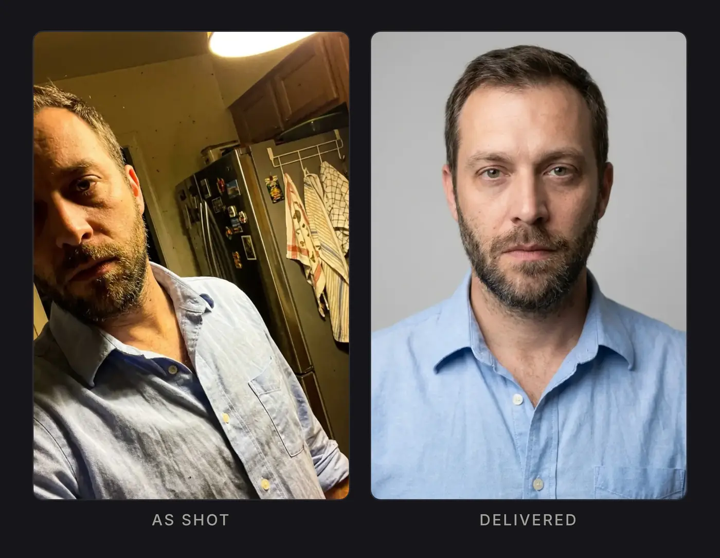 Photo retouching sample